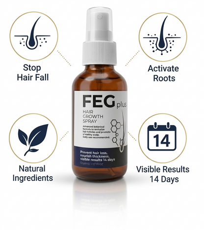 FEGPlus Minoxidil Beard & Hair Growth Serum
